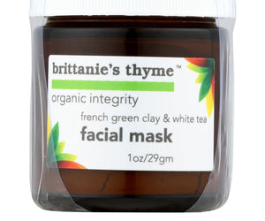 Brittanie's Thyme - Facial Mask - French Green Clay And White Tea - 1 Oz. - RubertOrganics