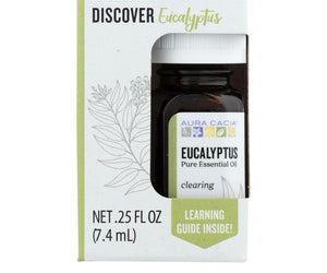 Aura Cacia - Discover Essential Oil - Eucalyptus - Case Of 3-.25 Fl Oz. - RubertOrganics