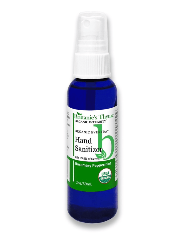Brittanie's Thyme - Organic Hand Sanitizer - Rosemary Peppermint - 2 Oz. - RubertOrganics