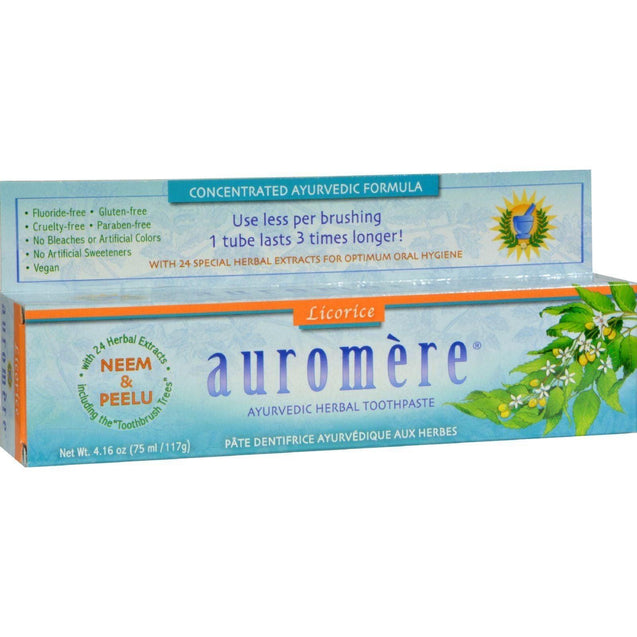 Auromere Toothpaste - Fresh Mint - Case Of 1 - 4.16 Oz. - RubertOrganics
