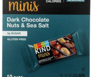 KIND: DARK CHOCOLATE NUTS & SEA SALT MINIS, 7 OZ - RubertOrganics