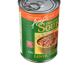 Amy's Organic Soup - Lentil And Lentil Vegetable - 8 Pack - 14.5 Oz. - RubertOrganics