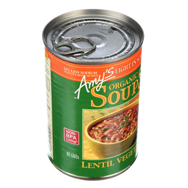 Amy's Organic Soup - Lentil And Lentil Vegetable - 8 Pack - 14.5 Oz. - RubertOrganics