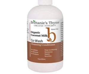 Brittanie's Thyme - Organic Coconut Milk Co-wash - 12 Oz. - RubertOrganics