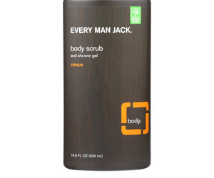 Every Man Jack Body Wash Activated Charcoal Body Wash | Skin Clearing - Case Of 16.9 - 16.9 Fl Oz. - RubertOrganics