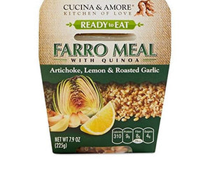 Cucina And Amore Farro - Artichoke - Lemon - Garlic - Case Of 6 - 7.9 Oz - RubertOrganics