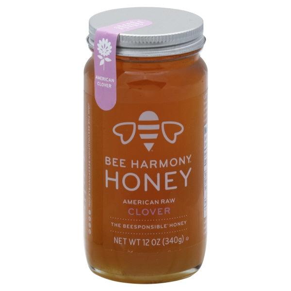 Bee Harmony - Honey - American Raw Clover - Case Of 6-12 Oz. - RubertOrganics