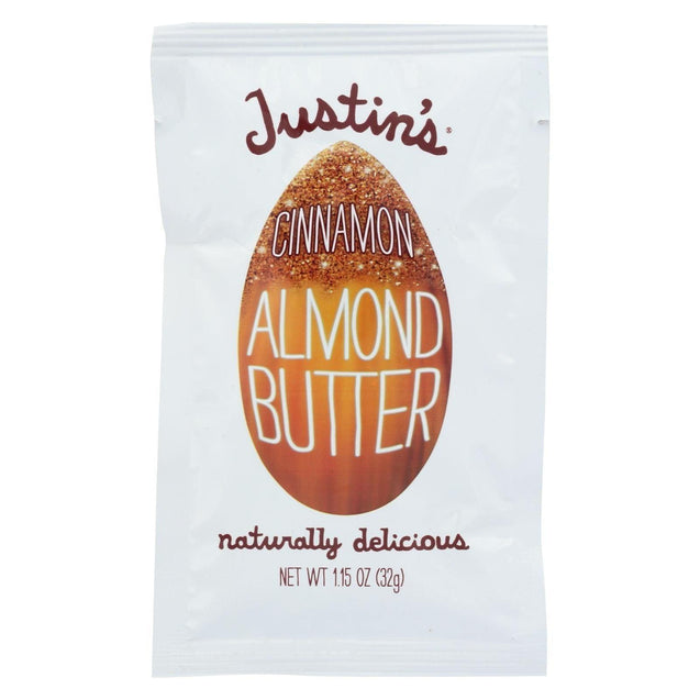 Justin's Nut Butter Squeeze Pack - Almond Butter - Cinnamon - Case Of 10 - 1.15 Oz. - RubertOrganics