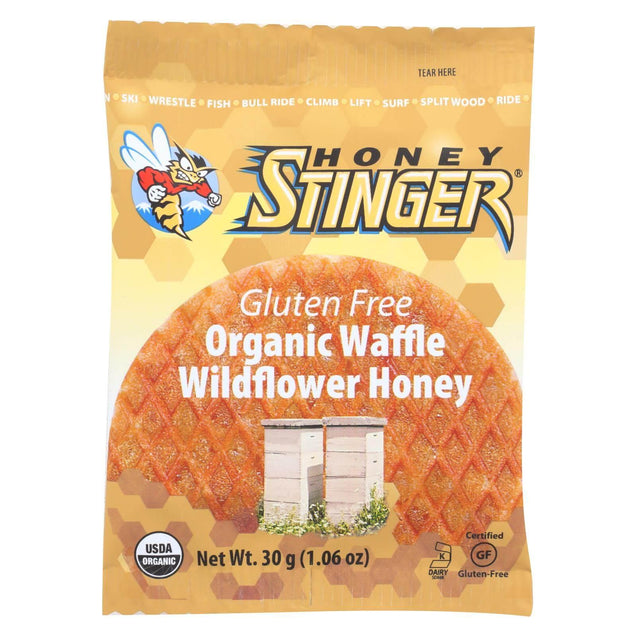 Honey Stinger Waffle - Wildflower Honey - Case Of 16 - 1.06 Oz. - RubertOrganics