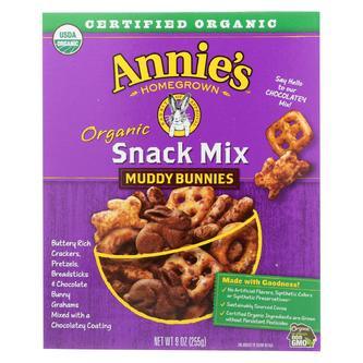 Annie's Homegrown Organic Snack Mix - Muddy Bunnies - Case Of 12 - 9 Oz. - RubertOrganics