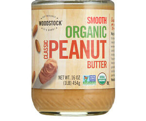 Woodstock Organic Classic Peanut Butter- Crunchy - 16 Oz.